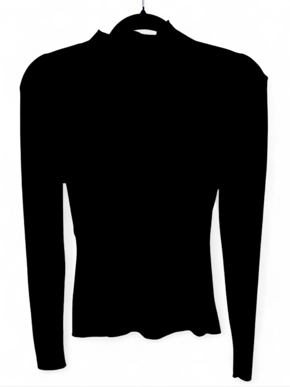 Zara Black Long-Sleeve Turtleneck Top - Picture 2 of 4